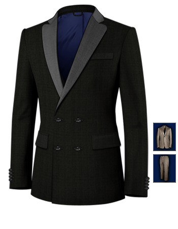 Skinny Wedding Suits with 4 Buttons,double Breasted (2 To Close)