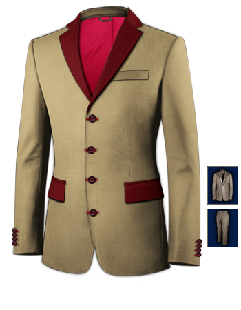 2 Suits For The Price Of One with 4 Buttons, Single Breasted
