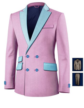 Suits For Prom with 4 Buttons,double Breasted (2 To Close)