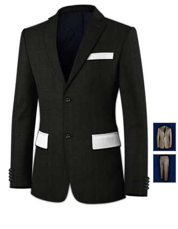Suit Shops Uk with 2 Buttons, Single Breasted