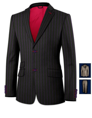 Cheap Suit with 2 Buttons, Single Breasted