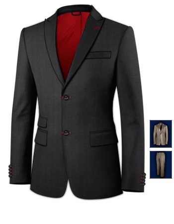 Cream Groom Suits with 2 Buttons, Single Breasted