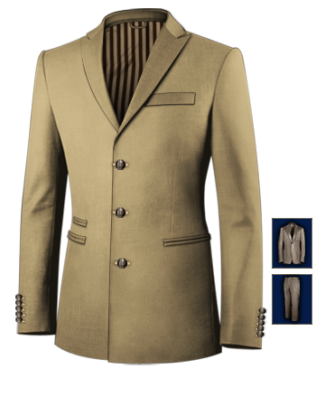 Boys Formalwear Years Suits with 3 Buttons, Single Breasted