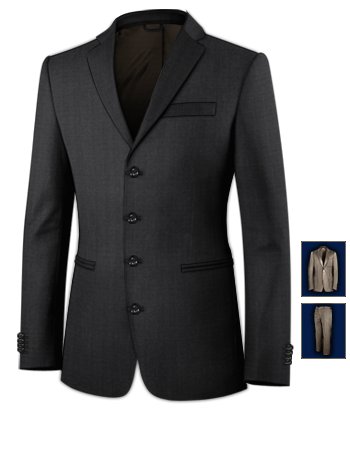 Buy Ladies Suits Online with 4 Buttons, Single Breasted