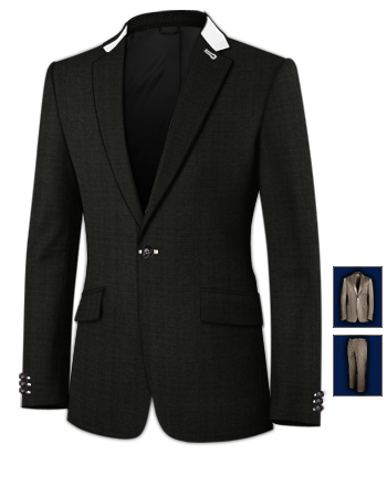Jackets And Trousers with 1 Button, Single Breasted