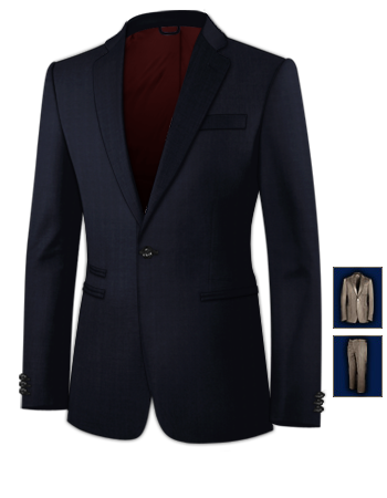 Cheap Xxxl Suits with 1 Button, Single Breasted