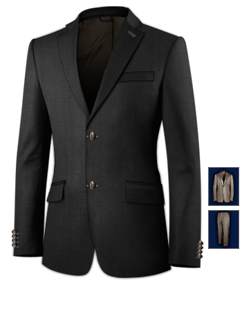3piece Suit For Sale with 2 Buttons, Single Breasted