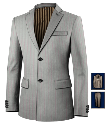 Cheap Tailored Suits Online with 2 Buttons, Single Breasted