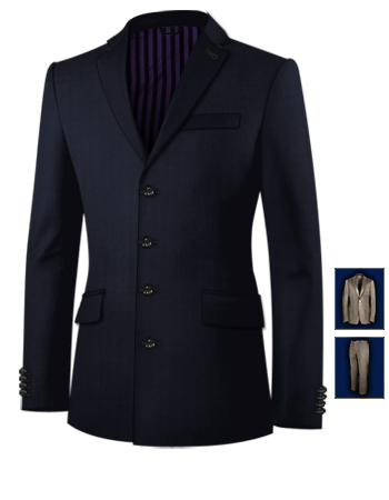 Suits And Tailoring 26 with 4 Buttons, Single Breasted