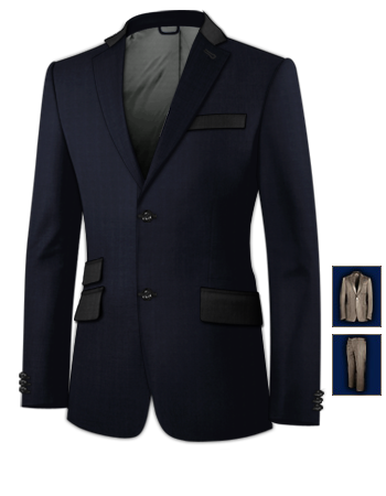 Nero Suits with 2 Buttons, Single Breasted