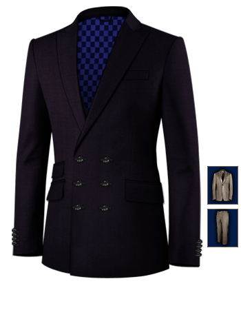 Groom Wedding Suits Uk with 6 Buttons, Double Breasted (3 To Close)