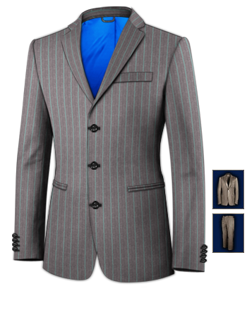 Suit Tailors Coventry with 3 Buttons, Single Breasted