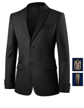 Mens Suits For Summer Weddings with 2 Buttons, Single Breasted