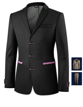 Tailor Made Womens Suits with 3 Buttons, Single Breasted