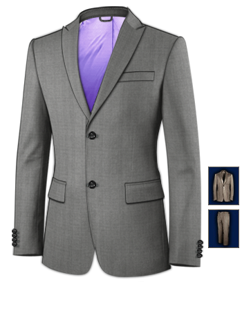 Tailor Made Suits Online with 2 Buttons, Single Breasted