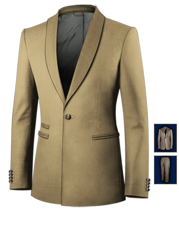 Suits For 99 with 1 Button, Single Breasted