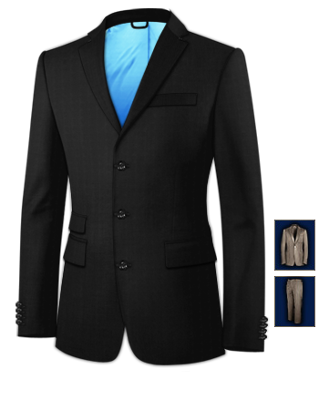 Suits Made To Measure Devon with 3 Buttons, Single Breasted