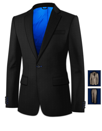 Made To Measure Suit with 1 Button, Single Breasted
