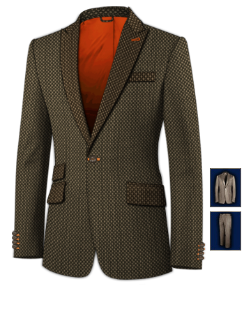 Tailored Suits Alfreton with 1 Button, Single Breasted