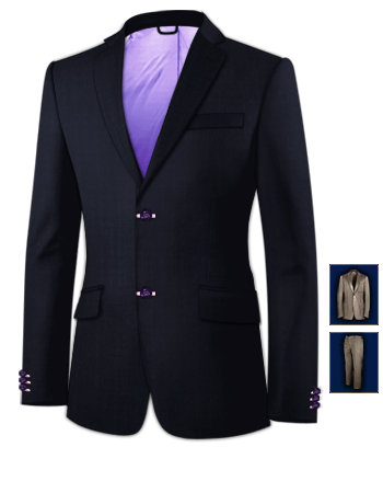 Ex Wedding Suits with 2 Buttons, Single Breasted