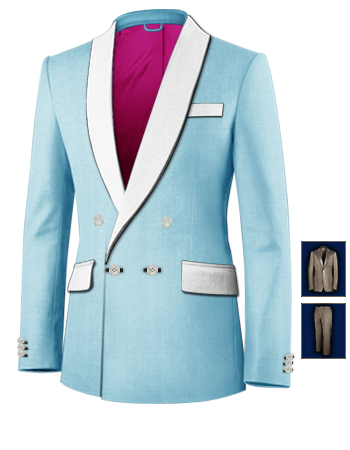 Smart Suits with 4 Buttons, Double Breasted (1 To Close)