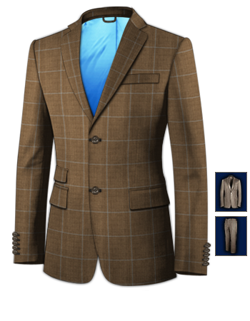 Buy Tailored Suit with 2 Buttons, Single Breasted