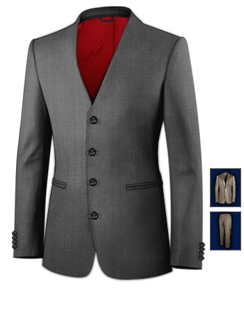 Wedding Suits For Men with 4 Buttons, Single Breasted