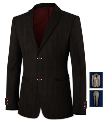 Morning Suit Shop with 2 Buttons, Single Breasted