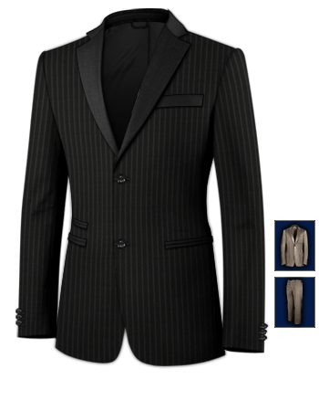 Tailor Made Suits Birmingham with 2 Buttons, Single Breasted