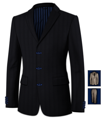 Cheap Suits Online with 3 Buttons, Single Breasted