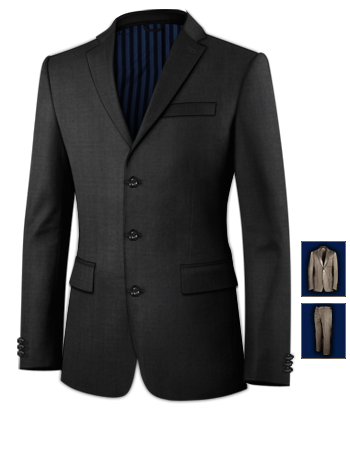 Double Breasted Suit with 3 Buttons, Single Breasted