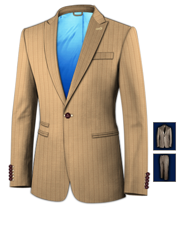 Suits For 16 Year Olds with 1 Button, Single Breasted
