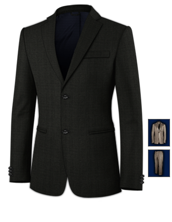 Tailor Made Linen Suits with 2 Buttons, Single Breasted
