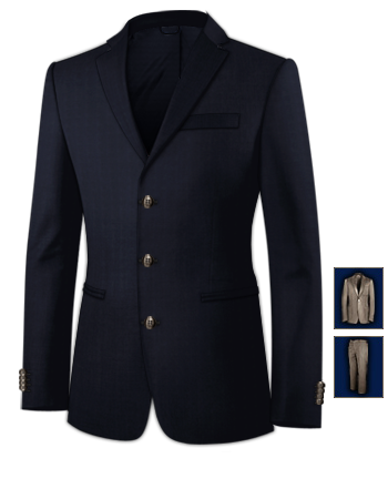 Tailored Short Suits with 3 Buttons, Single Breasted