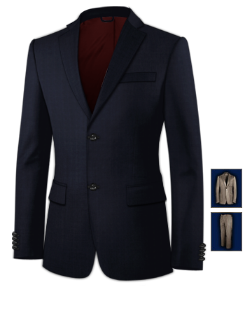 Wedding Suit For Men with 2 Buttons, Single Breasted