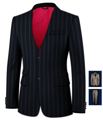Bespoke Suit Online with 2 Buttons, Single Breasted