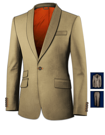 3 Piece Suits To Buy Ayrshire with 1 Button, Single Breasted