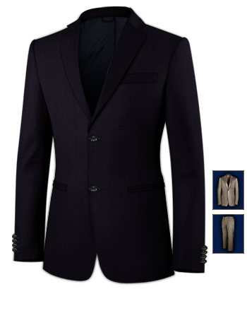 Prom Suit Tailors with 2 Buttons, Single Breasted