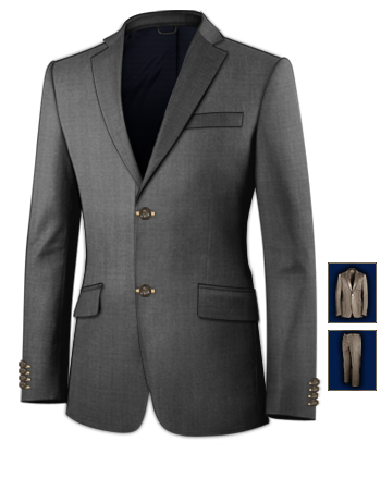 Phuket Mens Suits with 2 Buttons, Single Breasted