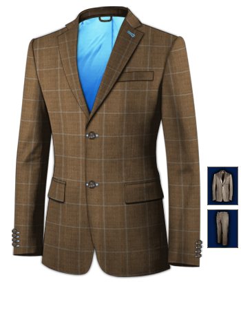 Suit Outlet with 2 Buttons, Single Breasted