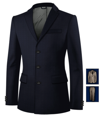 Best Place To Buy Suits For Men with 3 Buttons, Single Breasted