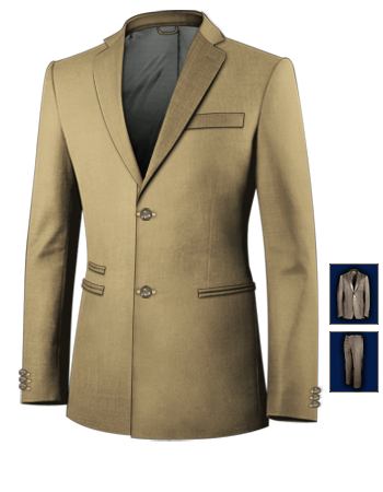 Women's Tailor Made Suit with 2 Buttons, Single Breasted