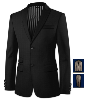 Order Cheap Tailored Suits Online with 2 Buttons, Single Breasted