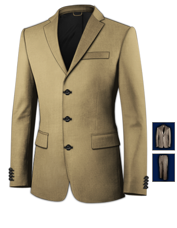 Linen Men Suits Clothing Accessories Men with 3 Buttons, Single Breasted