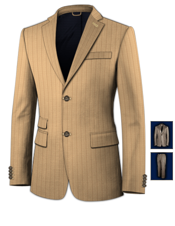 Ivory Suits For Men with 2 Buttons, Single Breasted