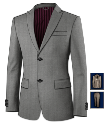 Suits Made To Measure Newcastle with 2 Buttons, Single Breasted
