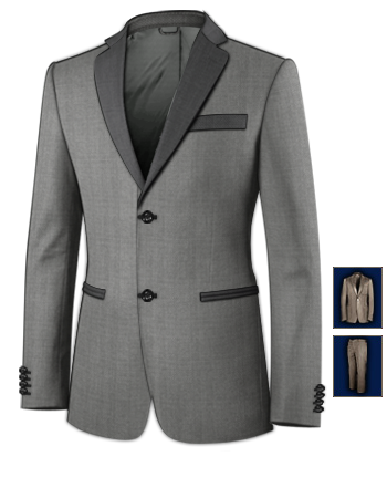 Mens Suits Edinburgh with 2 Buttons, Single Breasted