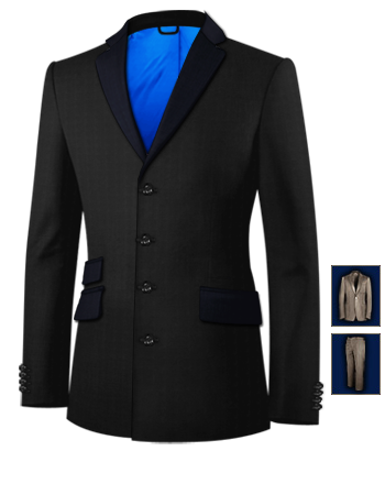 Suit Shops Bradford with 4 Buttons, Single Breasted