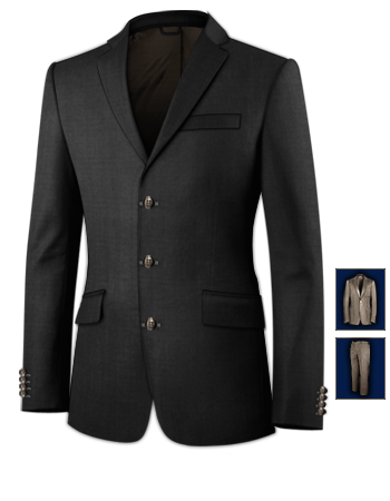 Online Tailored Tuxedo with 3 Buttons, Single Breasted