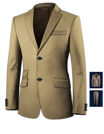 Full Sets New Two Piece Suit with 2 Buttons, Single Breasted
